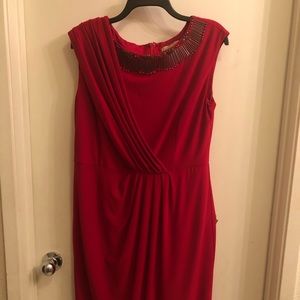 Red cocktail dress